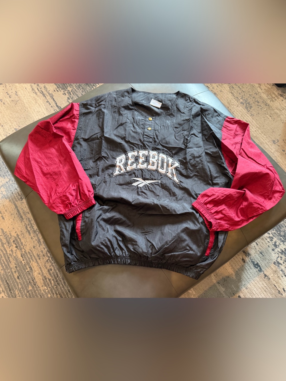 Reebok 90’s Ripstop Henley Nylon Pullover